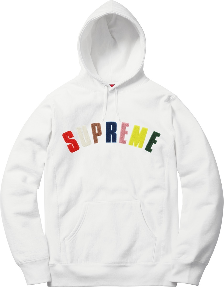 Chenille Arc Logo Hooded Sweatshirt view 2